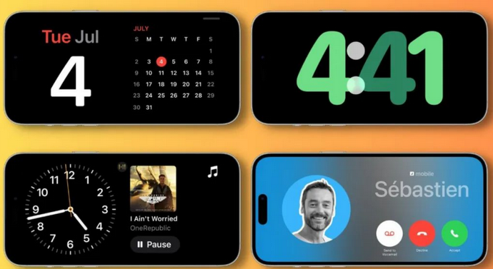 上杭苹果手机维修分享iOS17横屏充电待机显示有什么好处 