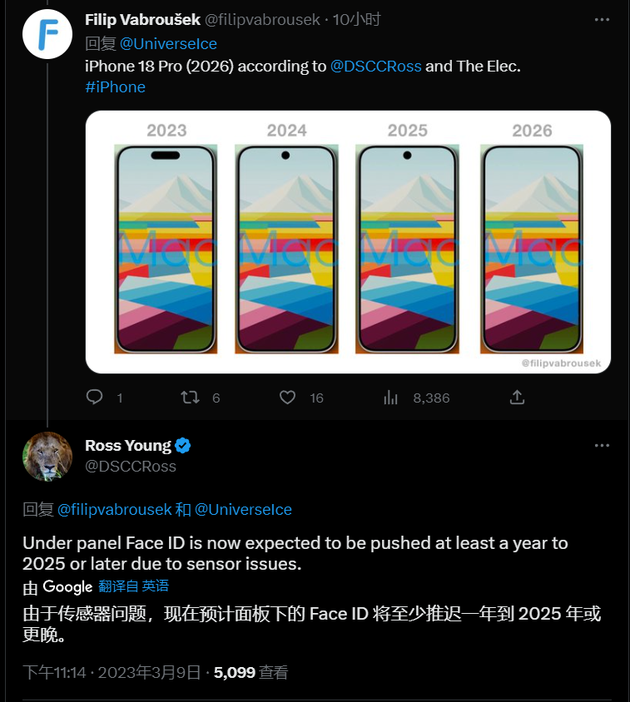 上杭苹果手机维修分享:屏下Face ID有什么优势？iPhone何时会有屏下Face ID？ 