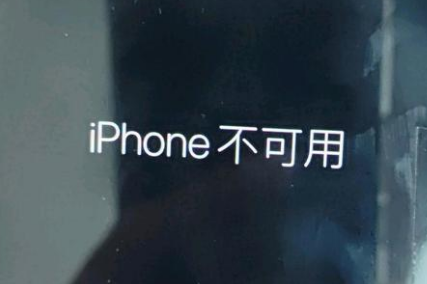 上杭苹果服务网点分享锁屏界面显示“iPhone 不可用”如何解决 