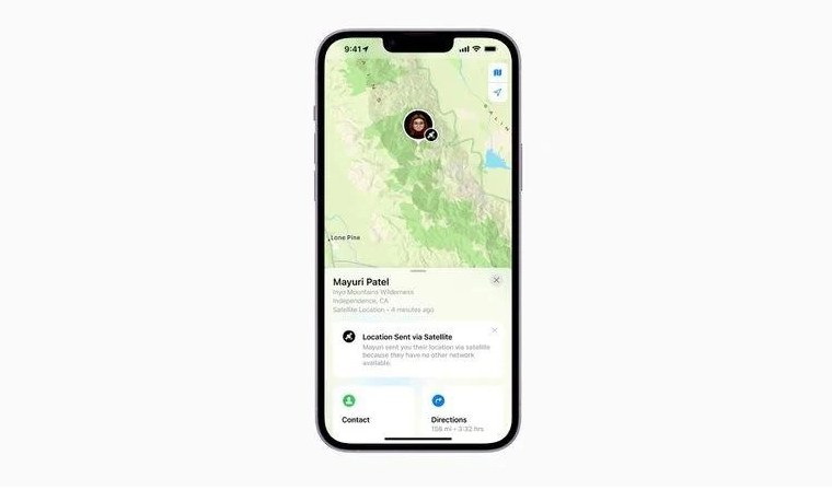 上杭苹果14维修分享iPhone14系列中 FindMy功能通过卫星分享位置方法教程 