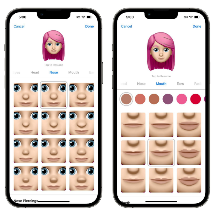 上杭苹果手机维修分享​iOS 16中的拟我表情有了哪些变化和升级 